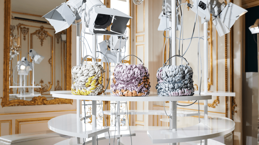 The Pin mini bucket by Delvaux.
