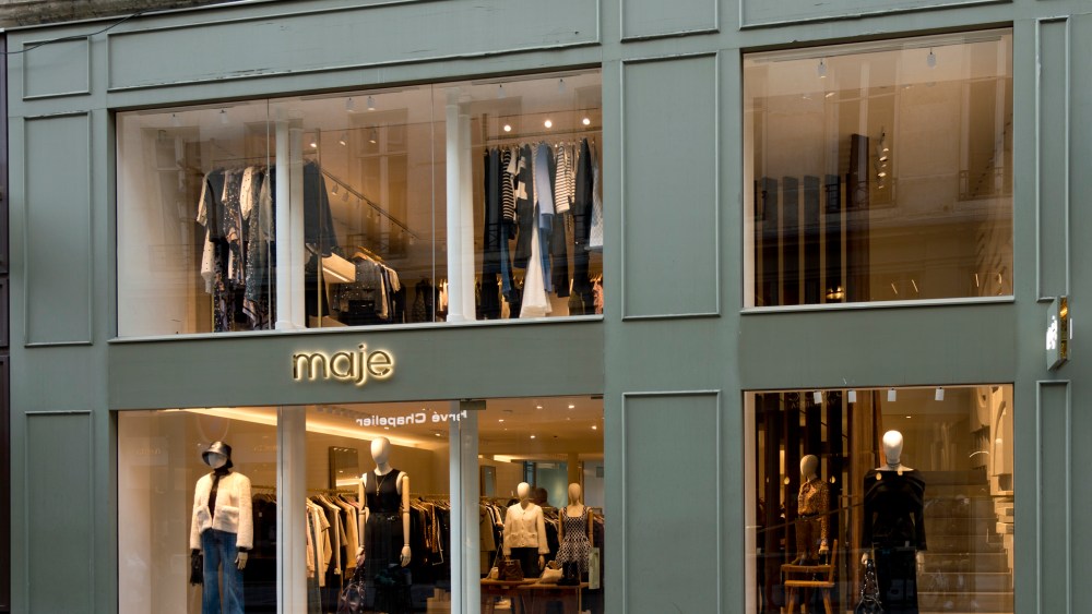 The Maje store on Rue Saint Honoré in Paris