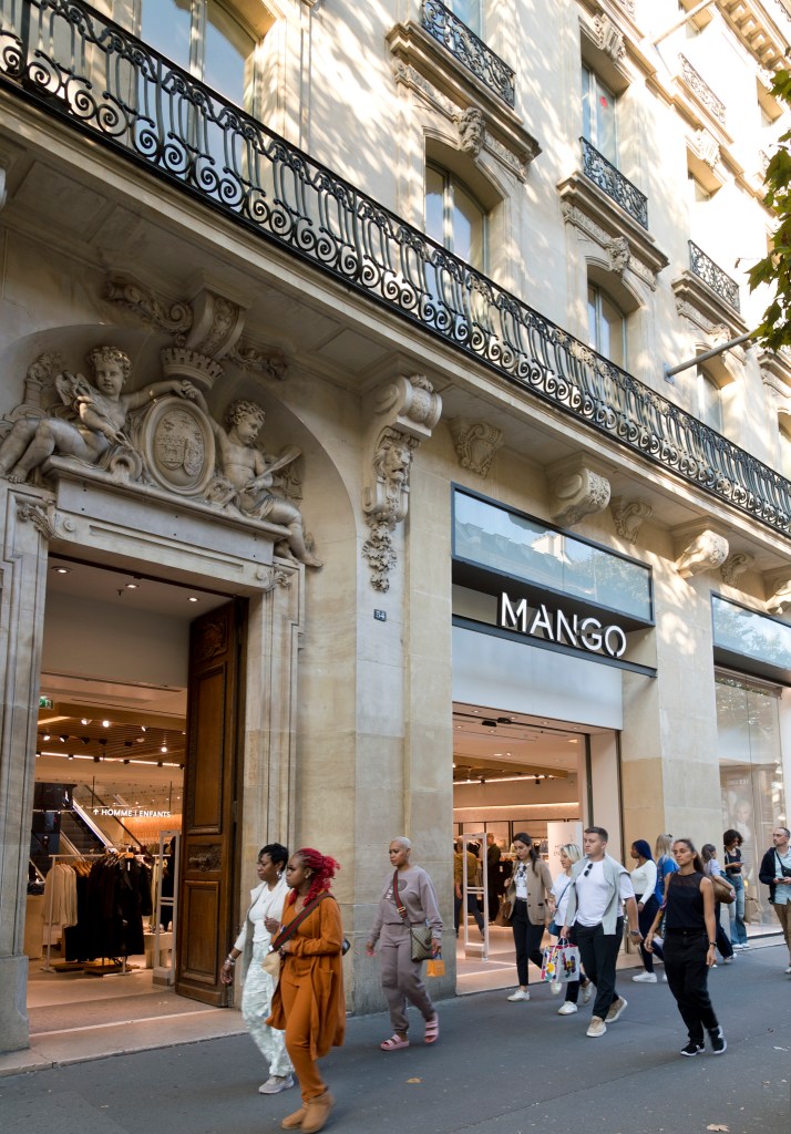 The Mango store on Boulevard Haussmann in Paris