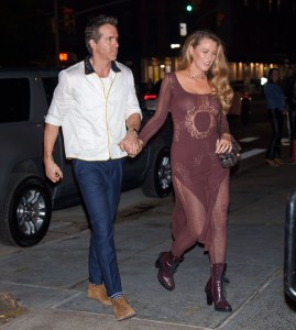 NEW YORK, NY - OCTOBER 11: Ryan Reynolds and Blake Lively are seen on October 11, 2024 in New York City. (Photo by XNY/Star Max/GC Images)