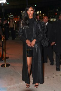 NEW YORK, NY - OCTOBER 15: Angel Reese arrives at "The Victorias Secret Show 2024" after party on October 15, 2024 in New York City.  (Photo by XNY/Star Max/GC Images)