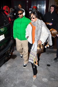 NEW YORK, NY - JANUARY 20: Rihanna and ASAP Rocky seen in Manhattan on January 20, 2026 in New York City. (Photo by Robert Kamau/GC Images)