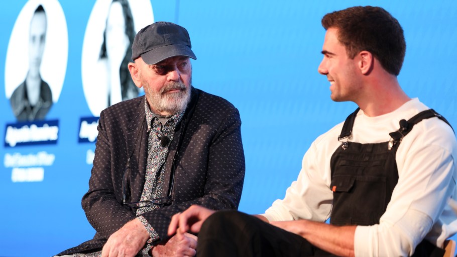 From left: Adriano Goldschmied, founder and creative director of Genious Group; and Kevin Martin, co-founder and chief operating officer of Unspun.