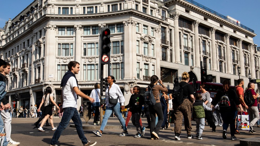 Oxford Street in London.