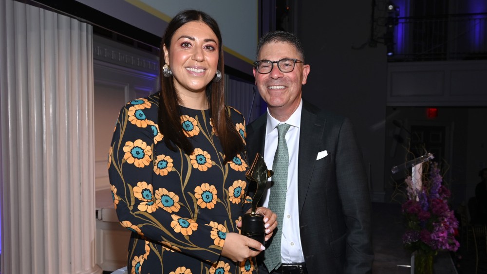 Circle of Champions honoree Nata Dvir and Tony Spring.