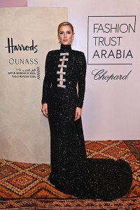 MARRAKESH, MOROCCO - OCTOBER 24: Nicky Hilton Rothschild attends Fashion Trust Arabia 2024 at El Badi Palace on October 24, 2024 in Marrakech, Morocco.

Photo by Dave Benett