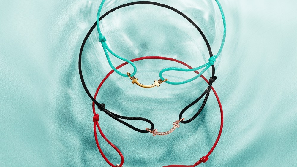 T by Tiffany Smile cord bracelets benefiting The Nature Conservancy through the Love For Our Ocean program.