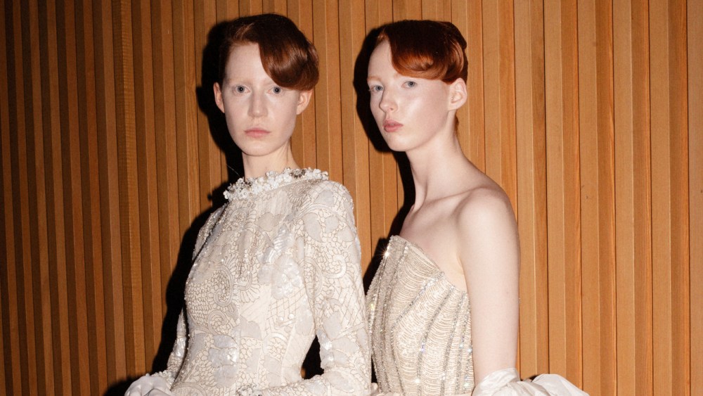 Backstage at Richard Quinn Fall 2024 Ready-to-Wear