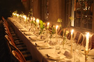 The atmosphere at the SPRWMN Dinner at Chateau Marmont.