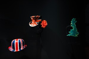 Britannia-themed hats by Stephen JonesGautier Deblonde/Courtesy of Palais GallieraGautier Deblonde/Courtesy of Palais Galliera