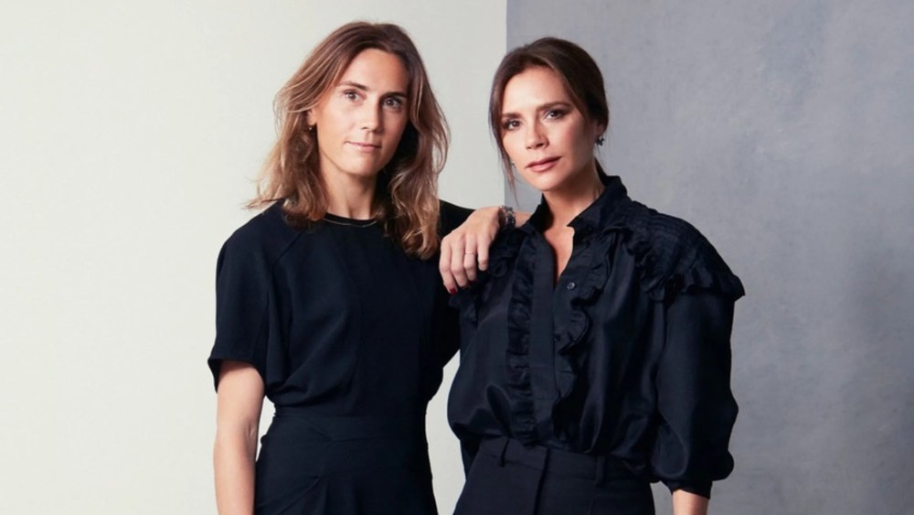 Marie Leblanc and Victoria Beckham