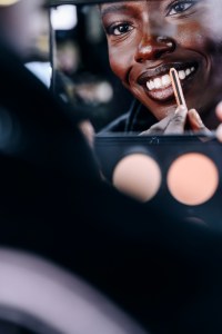 Awar Odhiang backstage at the Victoria Secret Fashion Show