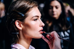 Grace Elizabeth backstage at the Victoria Secret Fashion Show