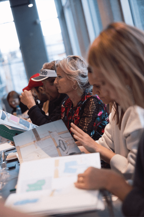 A moment of Stem's presentation at the 2024 Wessel & Vett Fashion Prize.
