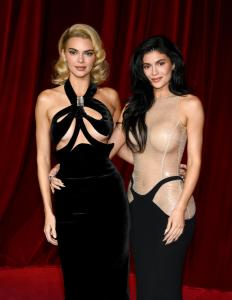 Kendall Jenner, Kylie Jenner at the Fourth Annual Academy Museum Gala held at Academy Museum of Motion Pictures on October 19, 2024 in Los Angeles, California.