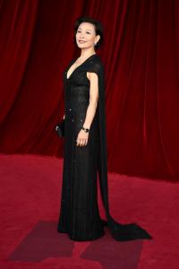 Joan Chen at the Fourth Annual Academy Museum Gala held at Academy Museum of Motion Pictures on October 19, 2024 in Los Angeles, California.