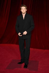 Joe Alwyn at the Fourth Annual Academy Museum Gala held at Academy Museum of Motion Pictures on October 19, 2024 in Los Angeles, California.