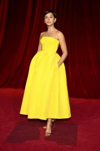 Naomi Scott at the Fourth Annual Academy Museum Gala held at Academy Museum of Motion Pictures on October 19, 2024 in Los Angeles, California.