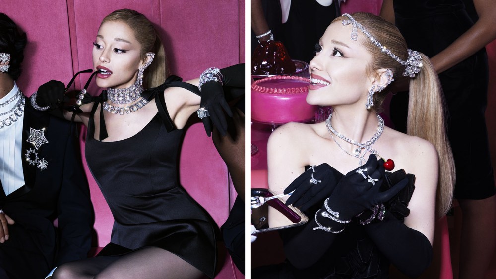Ariana Grande for Swarovski, holiday campaign.