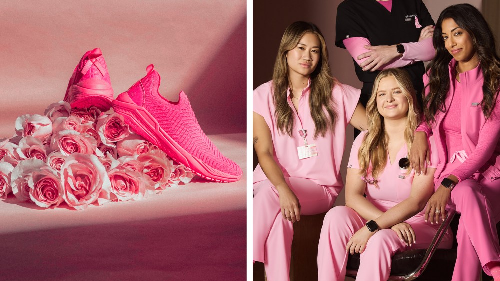 APL, FIGS, breast cancer awareness month 2025 merchandise collections products for charity