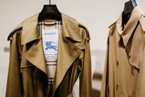Inside the new Burberry flagship store on East 57th Street in New York.
