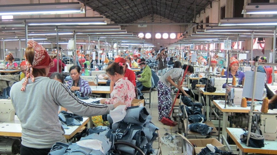 Cambodian garment factory