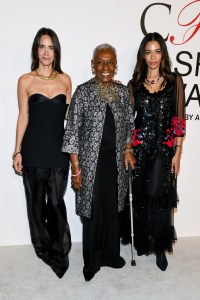 Ana Khouri, Bethann Hardison, and Aurora James at the 2024 CFDA Fashion Awards held at the American Museum of Natural History on October 28, 2024 in New York, New York.