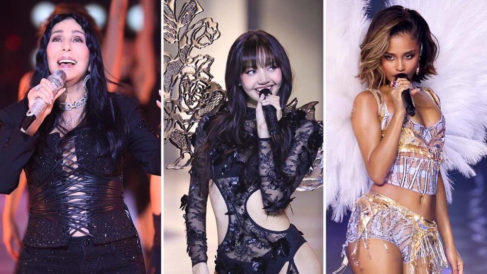 Cher, Lisa Blackpink, Tyla, Victoria's Secret Fashion Show 2024, lingerie, VS Angel wings