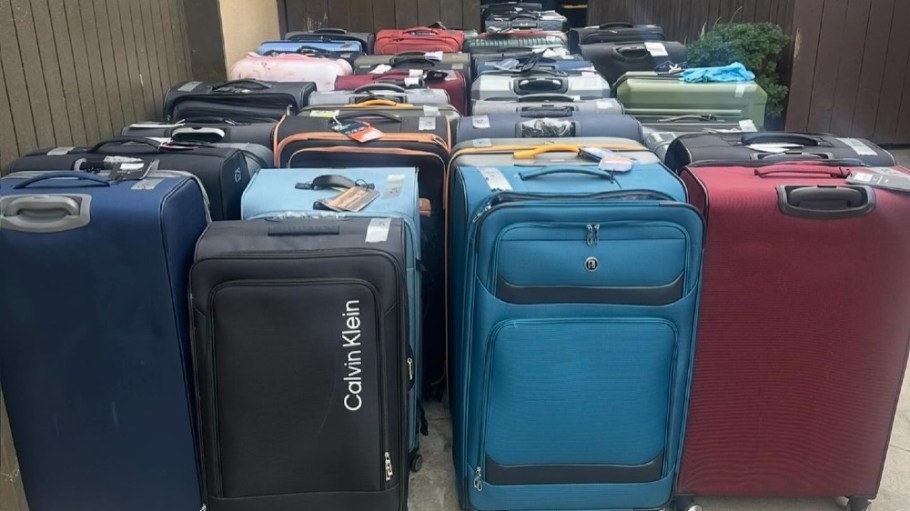Stolen luggage recovered by officers in Bloomington, Calif.