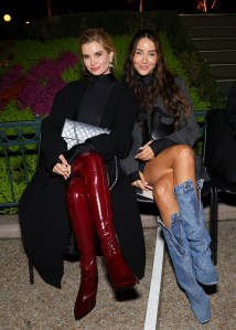 Xenia Adonts and Tamara Kalinic at the Coperni Spring 2025 ready-to-wear show