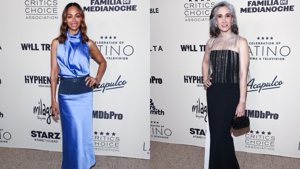 Zoe Saldaña, Critics Choice Association’s 4th Annual Celebration of Latino Cinema and Television, Brandon Maxwell, Issa Lopez, red carpet