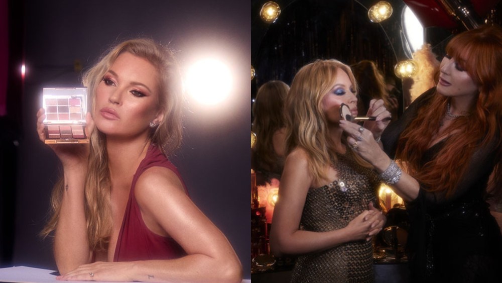 Charlotte Tilbury’s holiday campaign starring Kate Moss and Kylie Minogue.