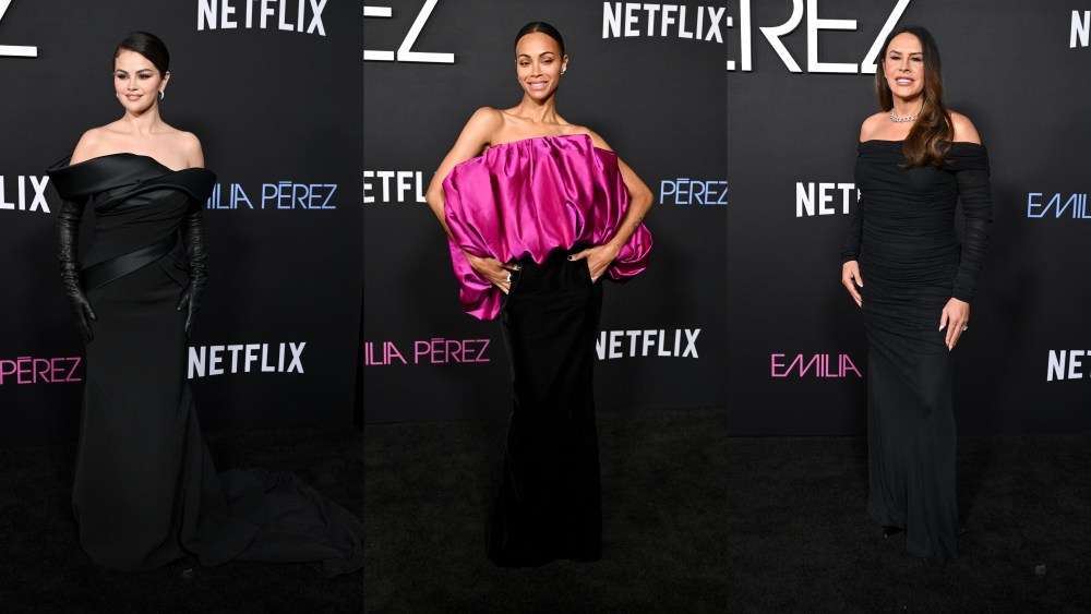 Zoe Saldana, Selena Gomez, Karla Sofia Gascon, Emilia Perez, Los Angeles, red carpet, premiere