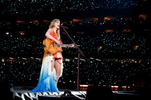 NEW ORLEANS, LOUISIANA - OCTOBER 25: (EDITORIAL USE ONLY. NO STANDALONE PUBLICATION USE (NO SPECIAL INTEREST OR SINGLE ARTIST PUBLICATION USE; NO BOOK USE)) Taylor Swift performs onstage during "Taylor Swift | The Eras Tour" at Caesars Superdome on October 25, 2024 in New Orleans, Louisiana. (Photo by Erika Goldring/TAS24/Getty Images for TAS Rights Management)