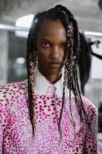 Backstage at Dries Van Noten Spring 2025 Ready-to-Wear