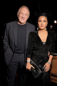 François-Henri Pinault and Salma Hayek at Balenciaga RTW Spring 2025