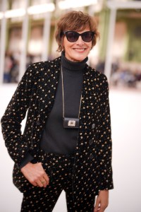 celebrity chanel ambassadors, Inès de La Fressange at Chanel RTW Spring 2025