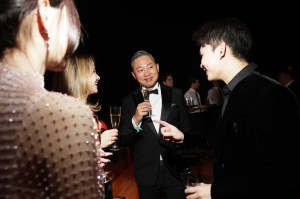 Jimmy O. Yang at the Giorgio Armani Spring 2025 Ready-to-Wear show