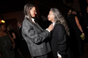 Jenna Lyons and Cass Bird at the Giorgio Armani Spring 2025 Ready-to-Wear show