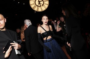 Mary Leest at the Giorgio Armani Spring 2025 Ready-to-Wear show