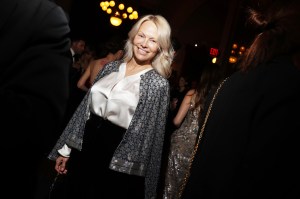 Pamela Anderson at the Giorgio Armani Spring 2025 Ready-to-Wear show