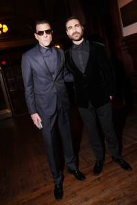 Zachary Quinto and Brett Goldsteinat the Giorgio Armani Spring 2025 Ready-to-Wear show