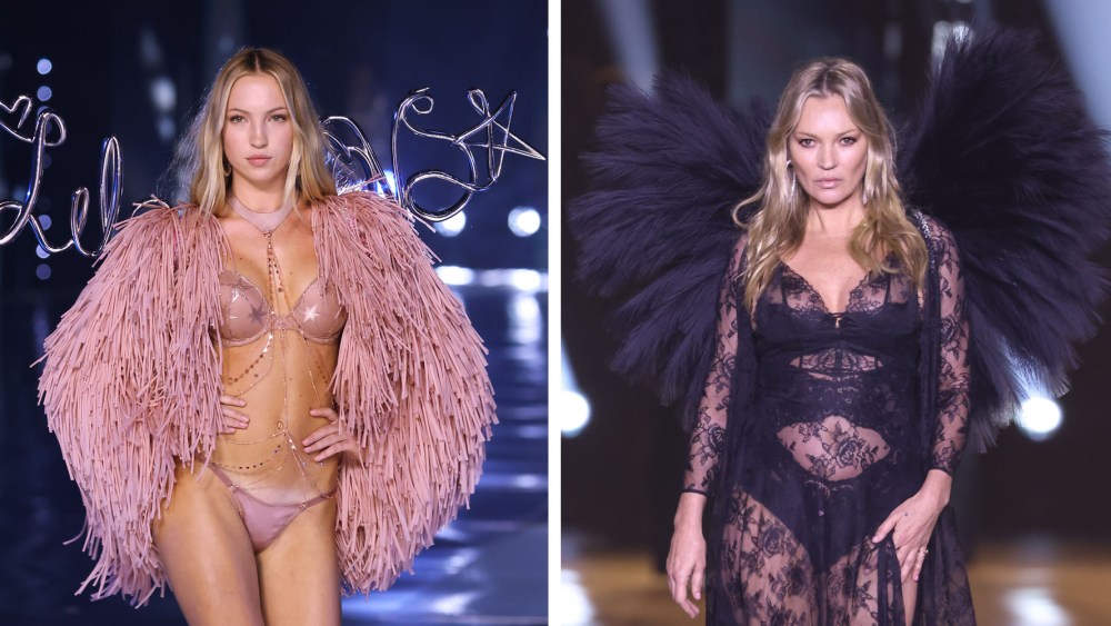 Kate Moss and daughter lila moss walks the runway for the Victoria's Secret Fashion Show 2024.