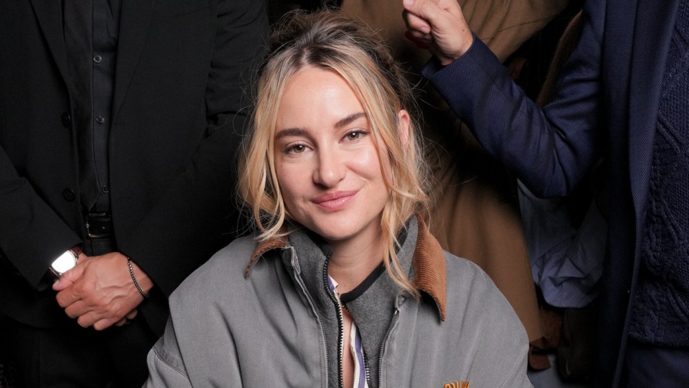 Shailene Woodley at Miu Miu Spring 2025 Ready-to-Wear Show at Paris Fashion Week