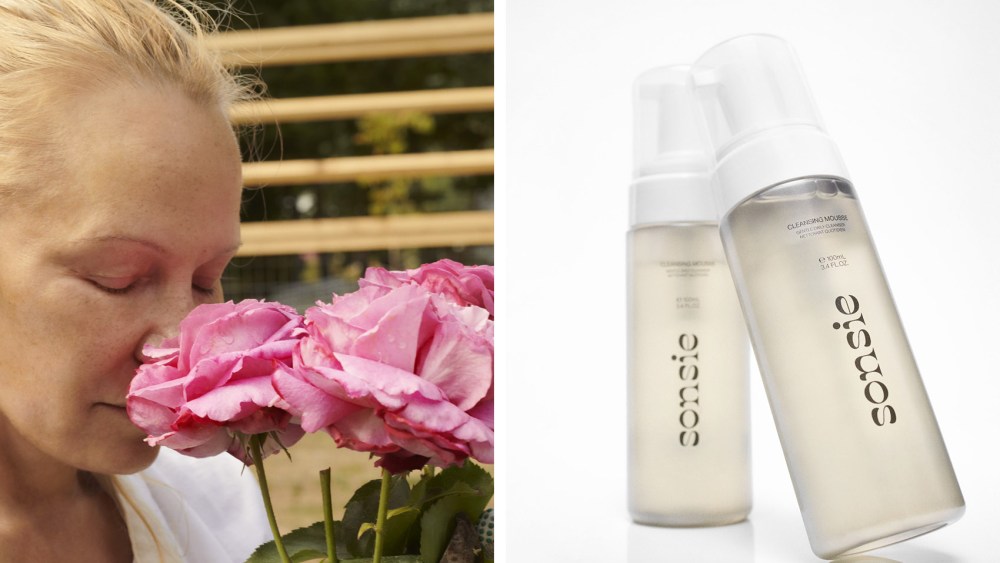 sonsie, pamela anderson skin care brand, mousse cleanser