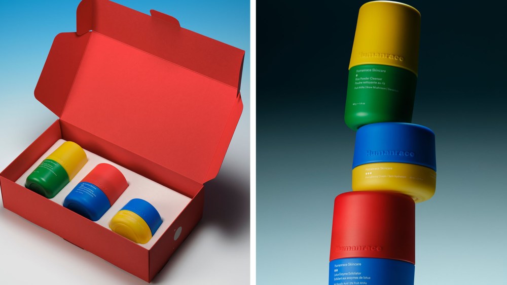 humanrace pharrell williams lego skincare collaboration