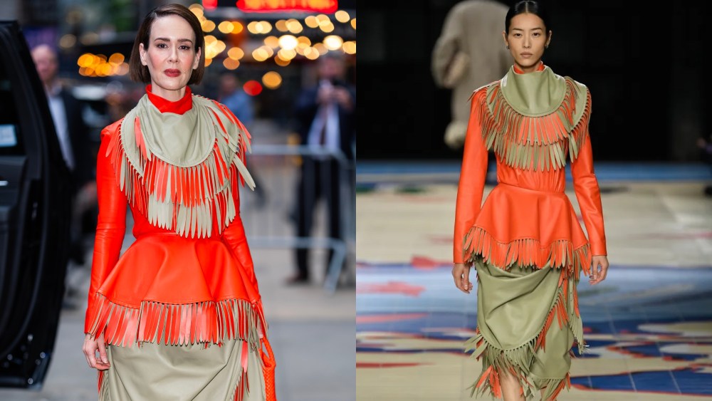 Sarah Paulson, Bottega Veneta, spring 2024 ready-to-wear collection, New York City
