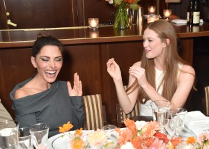 Sarah Shahi and Larsen Thompson