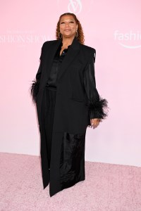 Queen Latifah at the Victoria's Secret Fashion Show held at the Brooklyn Navy Yard on October 15, 2024 in New York, New York.