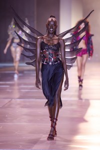 Alaato Jazyper on the runway at the Victoria's Secret Fashion Show.